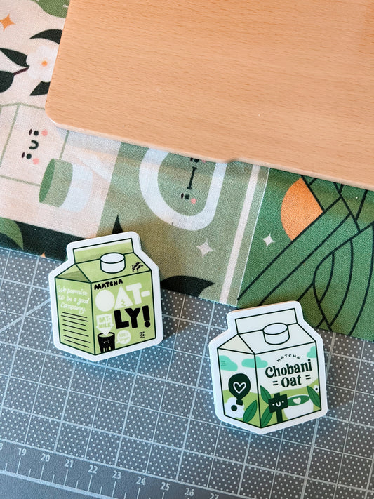 Matcha Milk Series Vinyl Stickers