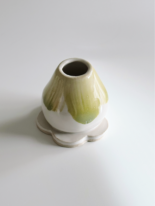 Brushed Tulip Ceramic Whisk Holder